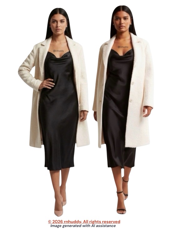 Abercrombie & Fitch Jackets & Blazers - Abercrombie & Fitch S ivory cream Wool Blend Dad Coat